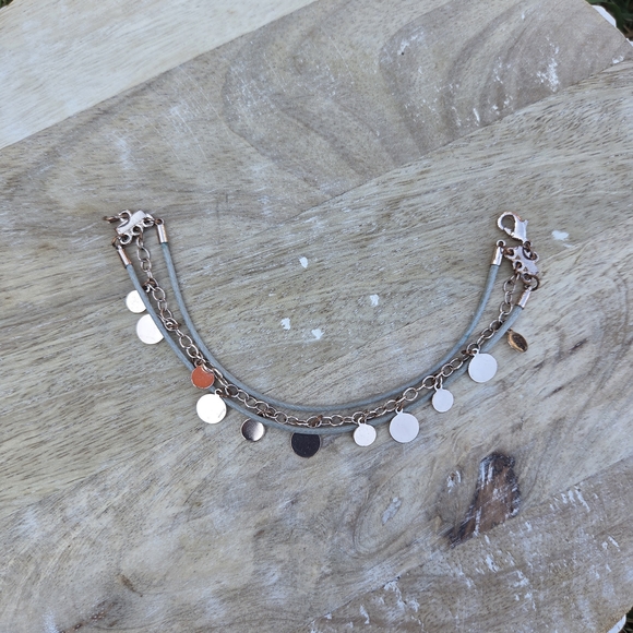 24. Rose Gold and Gray Women's Bracelet - Picture 4 of 8